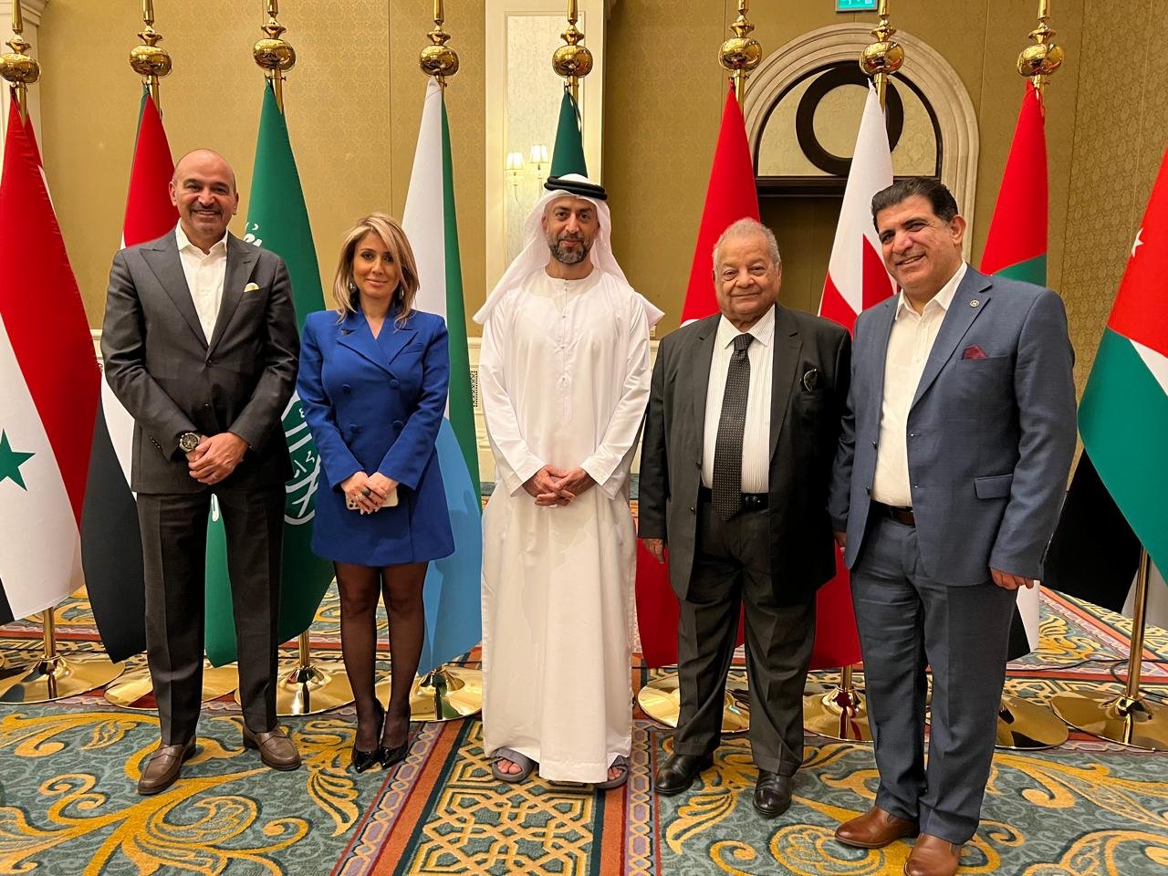 تكريمي وتكريم الاتحاد العام للمنتجين العرب – مقر بيروت في ملتقى الاتحادات العربية النوعية بأبو ظبي